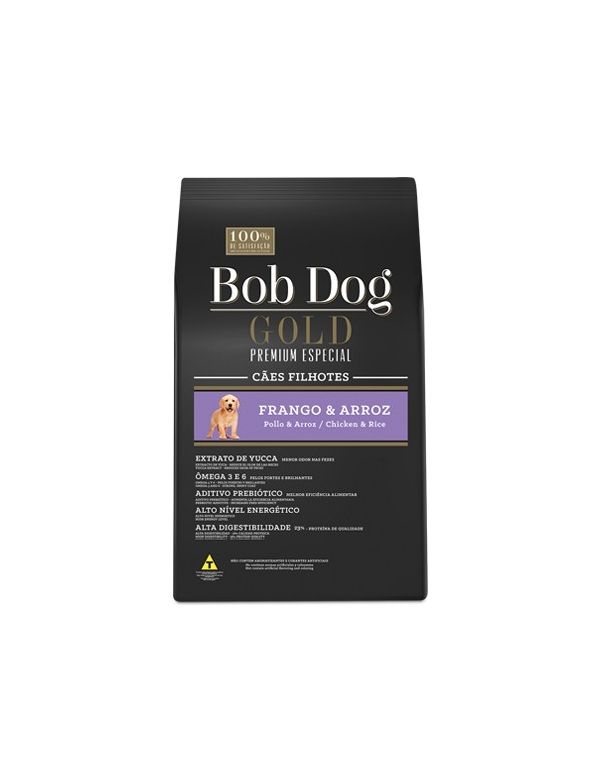 Bob Dog Gold Cães Filhotes Frango e Arroz